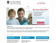 Tablet Screenshot of childresinsurancegroup.com